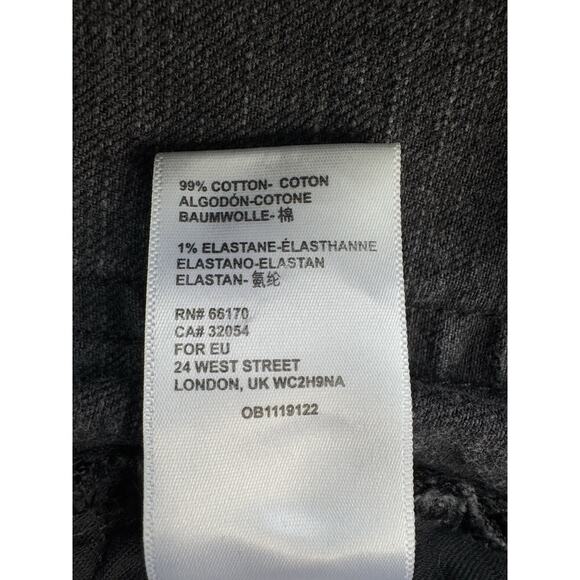 BDG Womens Denim Cut Off Jean Shorts 29 Black Girlfriend High Rise Cowboy Rock - Picture 9 of 12